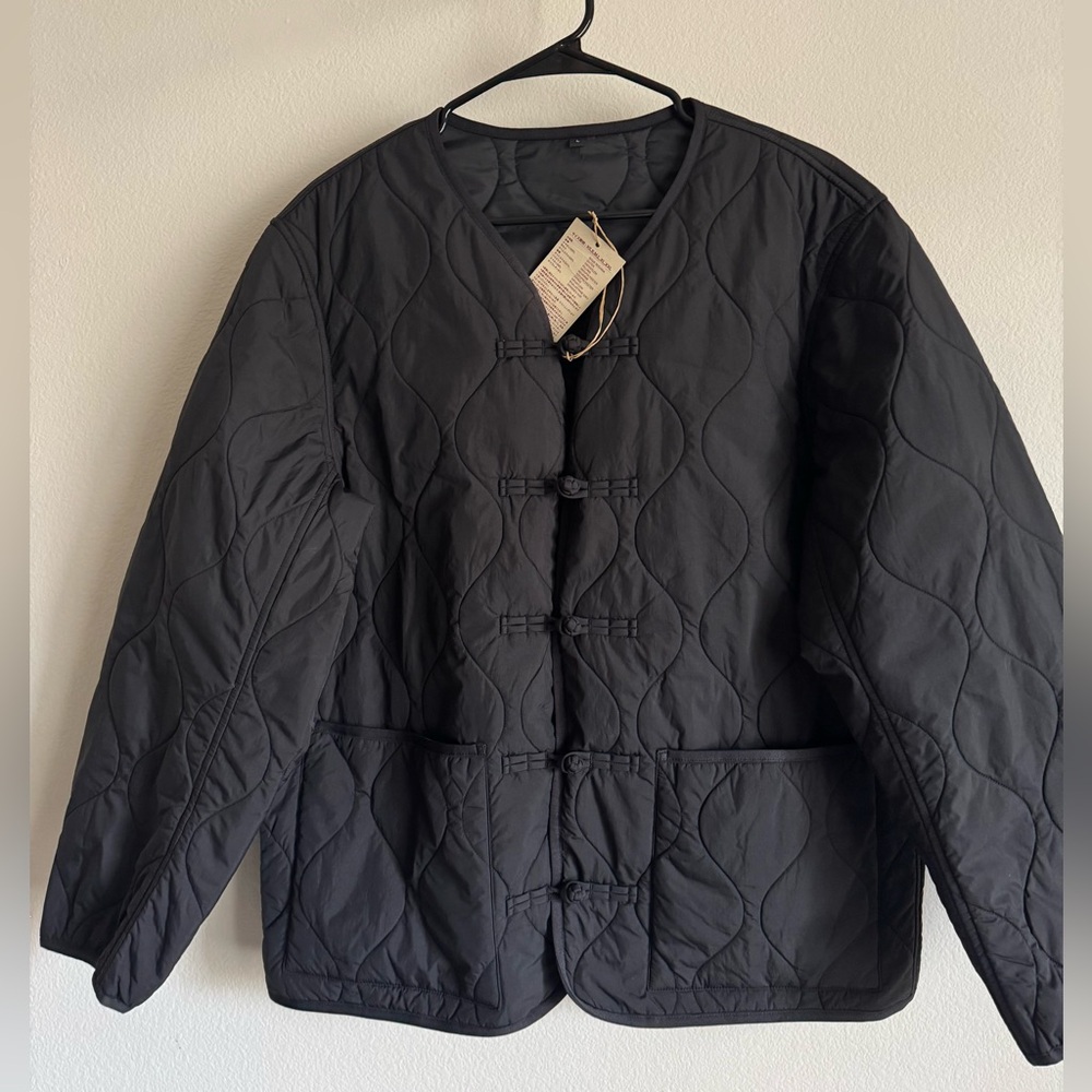 Muji Tang Black Quilted Jacket - Picture 2 of 15